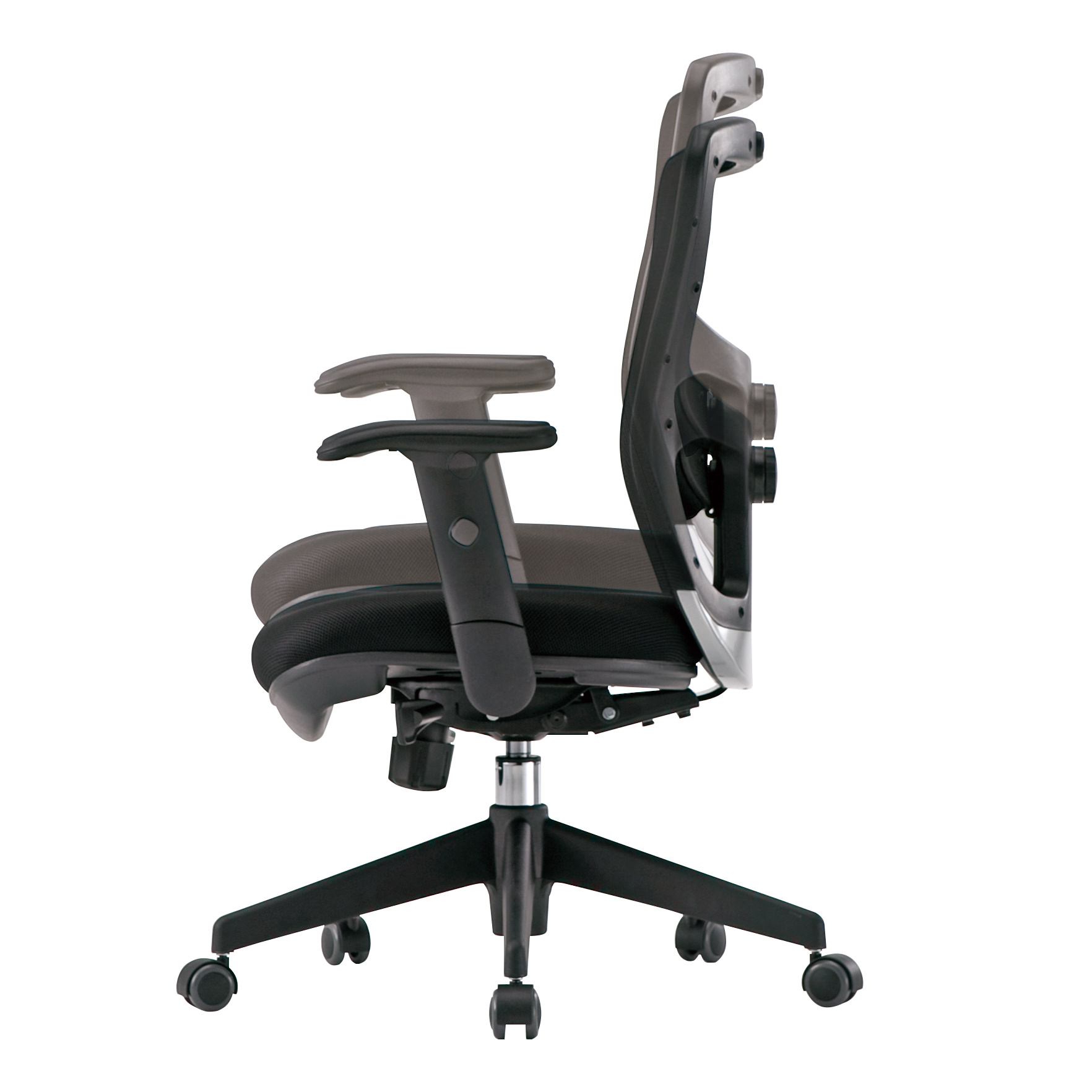 TOKIO オフィスチェア FCM-5 肘無 ヘッドレスト付 メッシュチェア