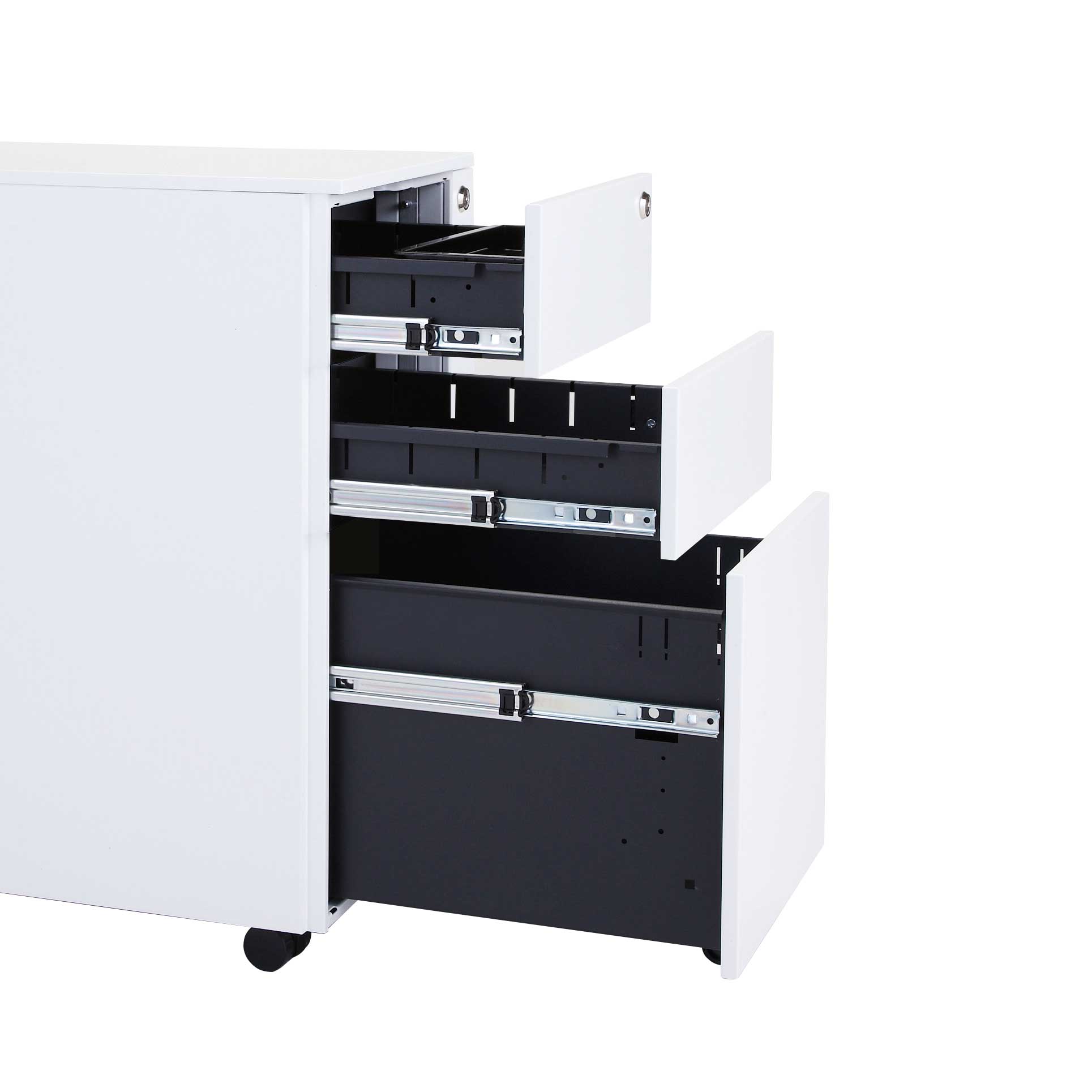 TOKIO ワゴン（ダイヤル錠） FWGN-DY39DL サイドワゴン スチール