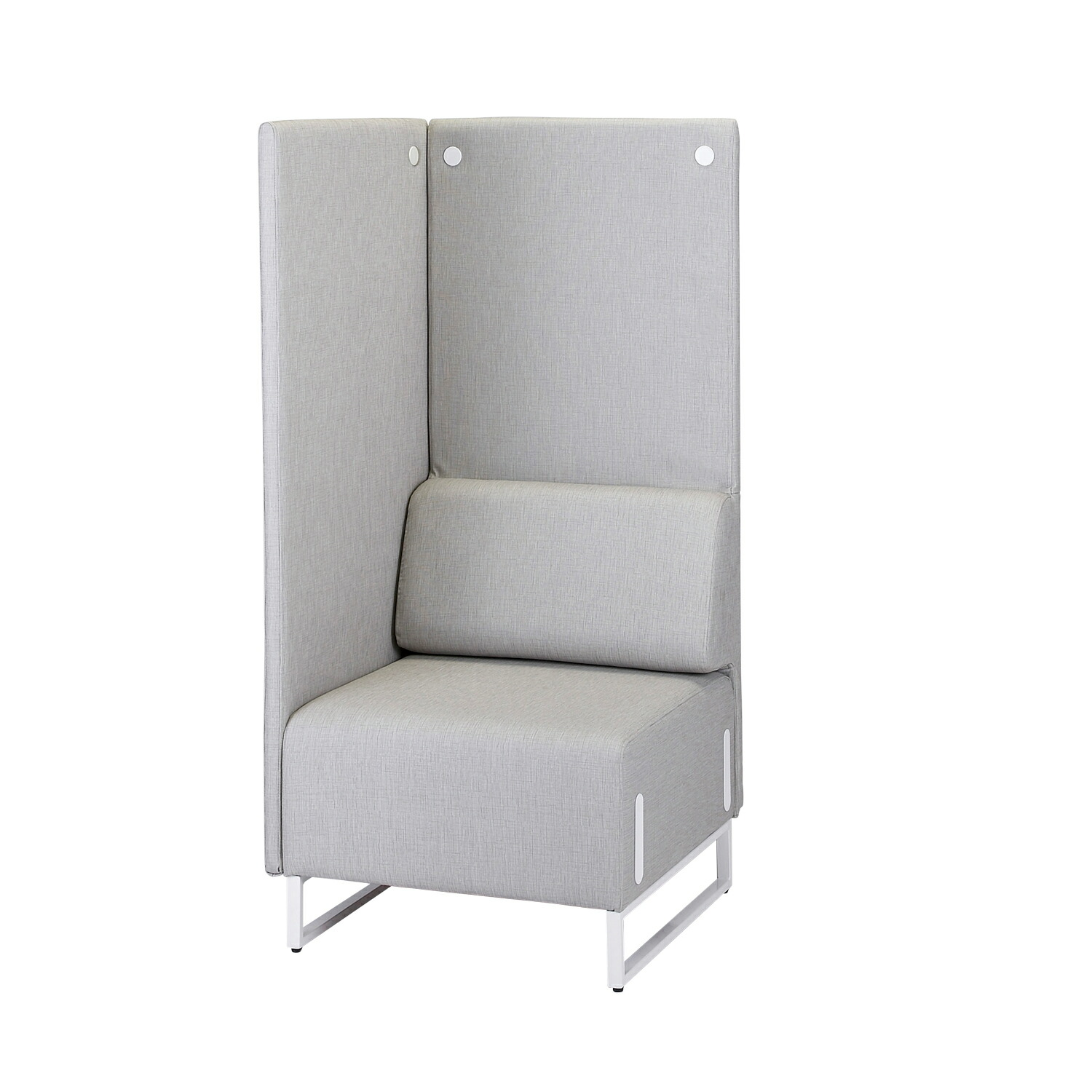 TOKIO 囲いチェア1人掛け背付き/片パネルR LDP-1LHAR : リラフル