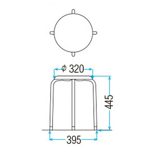 TOKIO スツール M-22 （6脚入り）丸椅子 シンプルチェア 腰掛椅子 オフィス用品 オフィスチェア ワークチェア