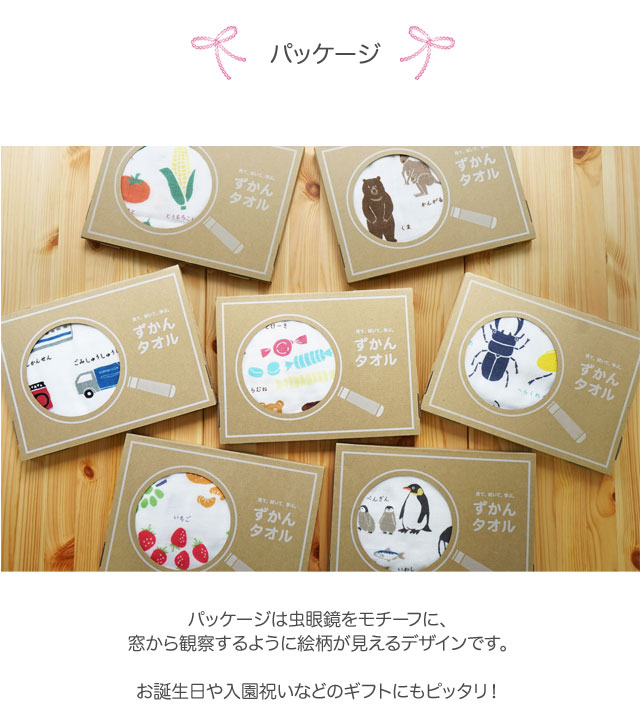 日本製 [ずかんタオル ミニバスタオル] 4重...の詳細画像5