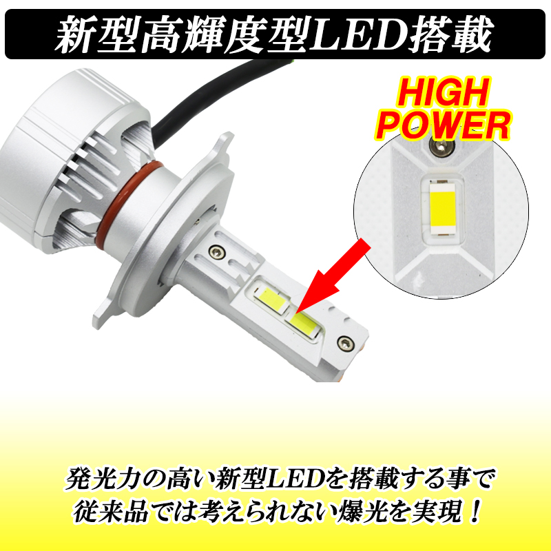 DSIC（ディーシック） LED ヘッドライト バルブ H4 ハイビーム