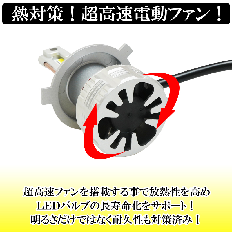 DSIC（ディーシック） LED ヘッドライト バルブ H4 Hi/Lo ハイビーム