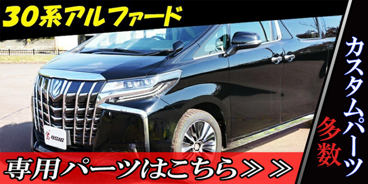 アルファード 30系 後期 フロントバンパー リップスポイラー メッキ