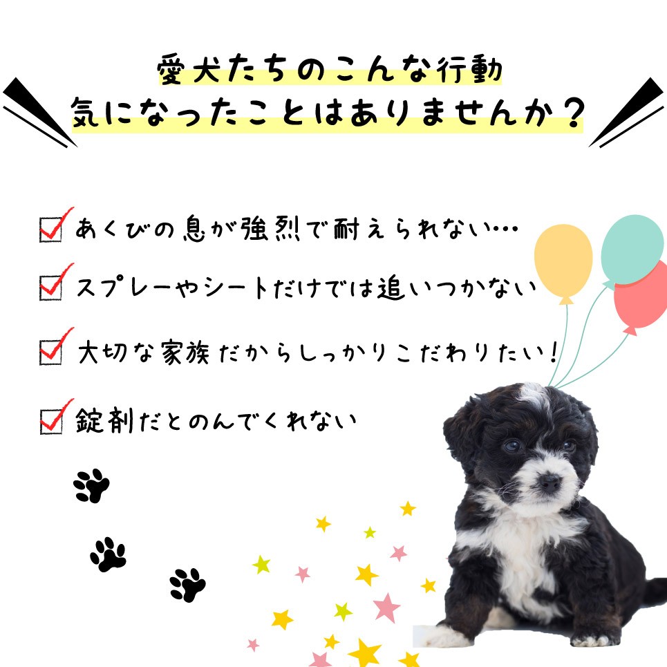 ペットサプリメント 犬の口臭 消臭予防 犬のにおワン におわん 送料無料 ドッグサプリ 口臭予防 犬の消臭 ドッグフード シャンピニオン カテキン イヌリン Dogdeodorize 1 リリーフライフ安心通販 通販 Yahoo ショッピング