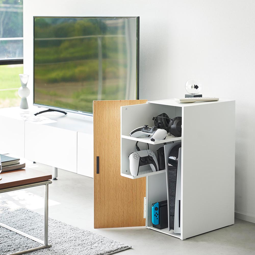 tower 山崎実業 ゲーム機収納ラック タワー ゲーム機 収納 ゲーム機