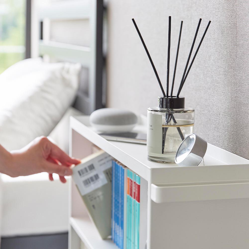 tower 山崎実業 ハンドル付き隠せるコミックラック タワー 本棚