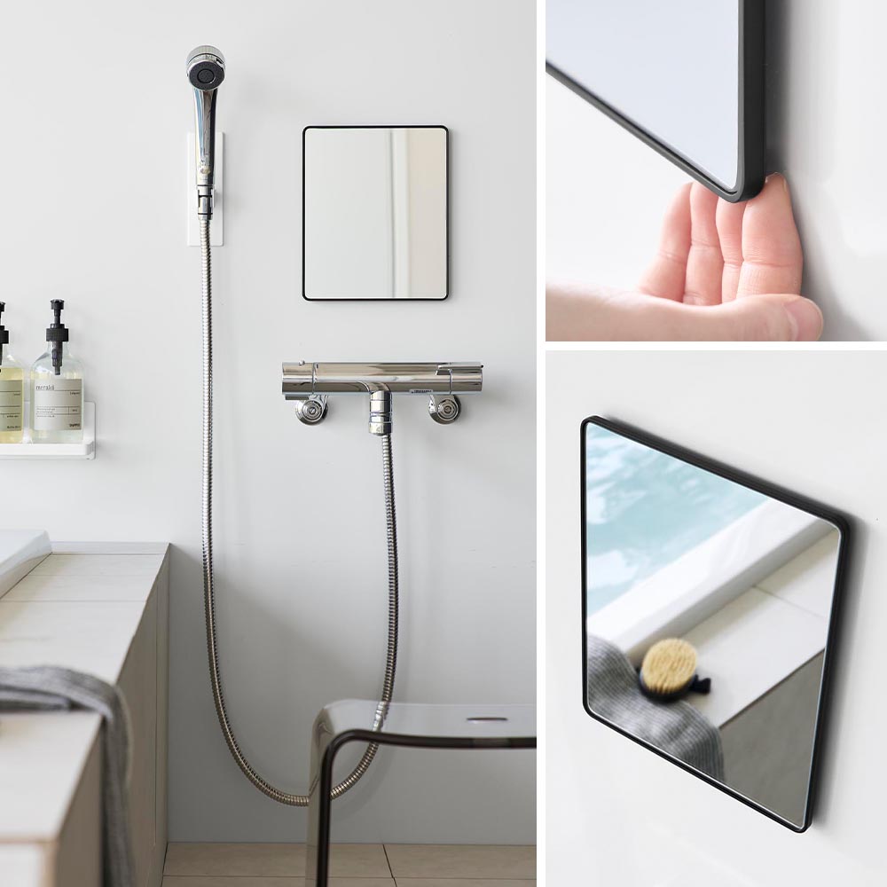 tower 山崎実業 マグネットバスルームミラー タワー 角型 曇り止め 鏡