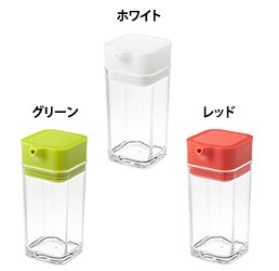 山崎実業（YAMAZAKI）プッシュ式醤油差し  アクア
