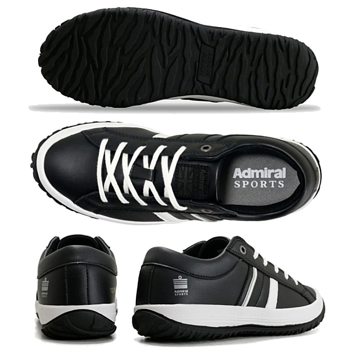 *アドミラル*Admiral M 黒　新品未使用 Admiral MERTON AD826 Black/Gray ｜アドミラルスニーカー公式