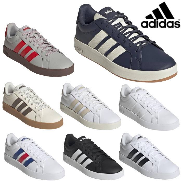 adidas �A�f�B�_�X �����Y ���f�B�[�X �X�j�[�J�[ �O�����h �R�[�g �x�[�X 3.0 �����j���O�V���[�Y GRANDCOURT BASE 3.0
