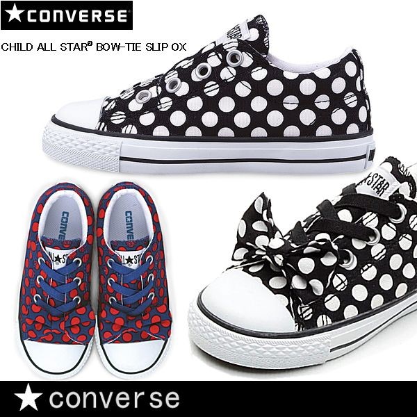 converse slip on with bow