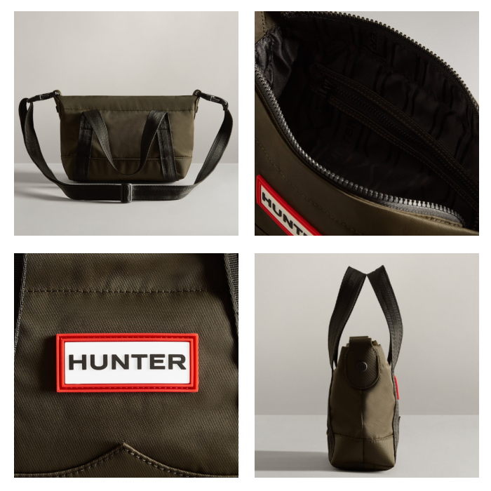 ハンター バック HUNTER ナイロン ミニ トップ クリップ トート バッグ UBS1203KBM 耐水 ショルダーバッグ 斜め掛け | HUNTER | 04