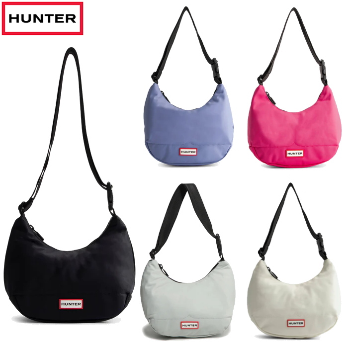 HUNTER �n���^�[ �o�b�N �i�C���� �~�j �z�[�{�[ UBS3600KBM �ϐ� NYLON MINI HOBO �V�����_�[�o�b�O �΂ߊ|��