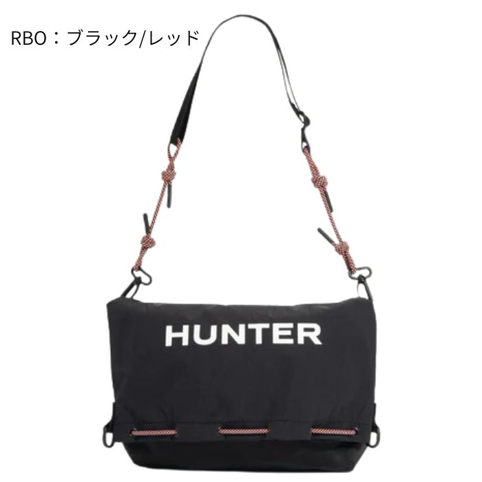HUNTER ハンター ショルダーバッグ DUNLUDE WOVEN TAPE STRAP CROSSBODY BAG DUNLUDE WOVEN TAPE STRAP CROSSBODY BAG ショルダーバッグ その他