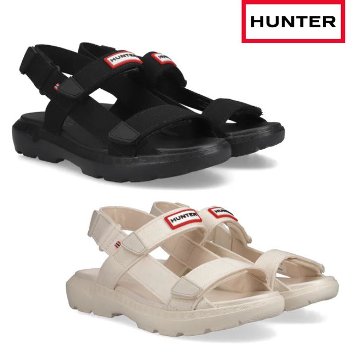 HUNTER �n���^�[ UFF7136CAA ���j�Z�b�N�X �C�[�W�[ �E�F�r���O �X�g���b�v �T���_�� �T���_�� �J�W���A�� �u���b�N �� �z���C�g �� �C