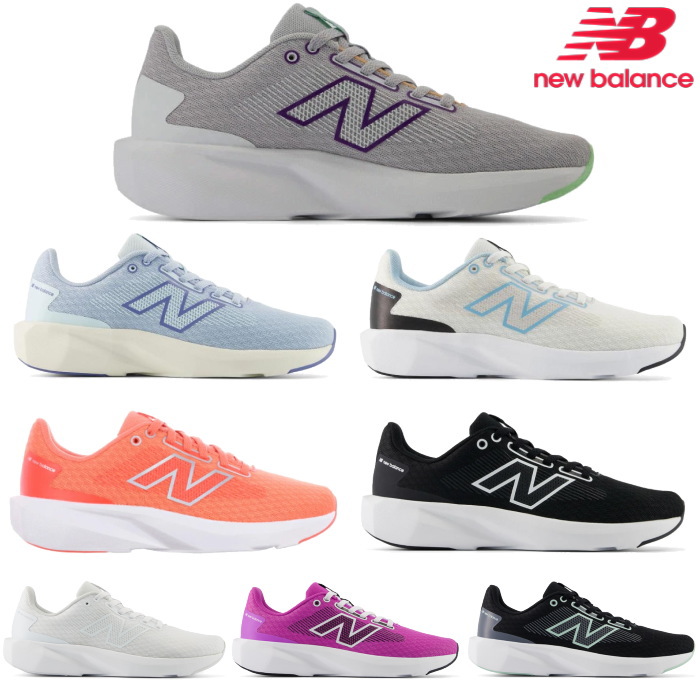 �j���[�o�����X �X�j�[�J�[ ���f�B�[�X New Balance W413 �O���[ �u���[ �z���C�g �I�����W �u���b�N �p�[�v�� �����j���O �J�W���A�� �V���[�Y