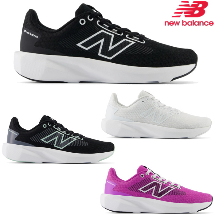 ニューバランス スニーカー レディース New Balance W413 ブラック ホワイト パープル ランニング カジュアル シューズ | New Balance