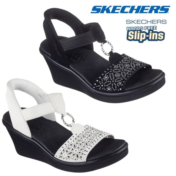 SKECHERS スケッチャーズ レディース サンダル RUMBLE ON DANCING AWAY 119619 厚底 | SKECHERS