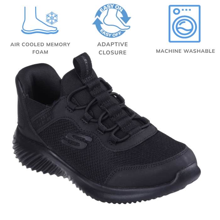 SKECHERS スケッチャーズ 403822L スリップインズ：バウンダー - ブリスクバースト ボーイズ キッズ ジュニア スニーカー スポーティ 手を使わず履ける靴 | Bounder | 02