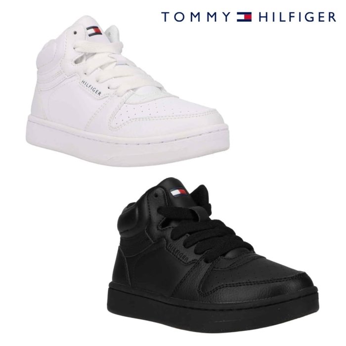 Yahoo! Yahoo!ショッピング(ヤフー ショッピング)SALE 半額 50％OFF TOMMY HILFIGER トミー ヒルフィガー TH100911 TH100921 TH CADE MID キッズ ジュニア レディース スニーカー  ミドルカット シューズ 靴