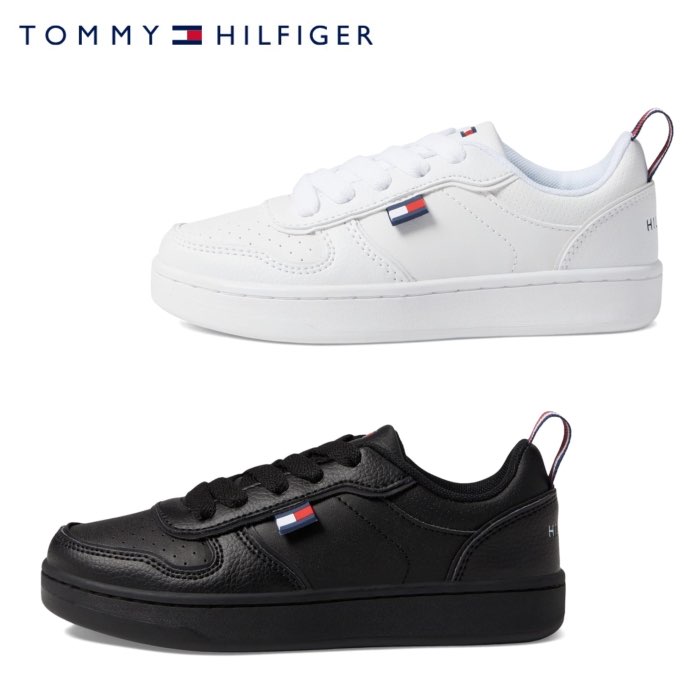 Yahoo! Yahoo!ショッピング(ヤフー ショッピング)SALE 半額 50％OFF TOMMY HILFIGER トミー ヒルフィガー TH100930 TH100931 CADE COURT LOW キッズ ジュニア スニーカー シンプル おしゃれ ローカット 靴