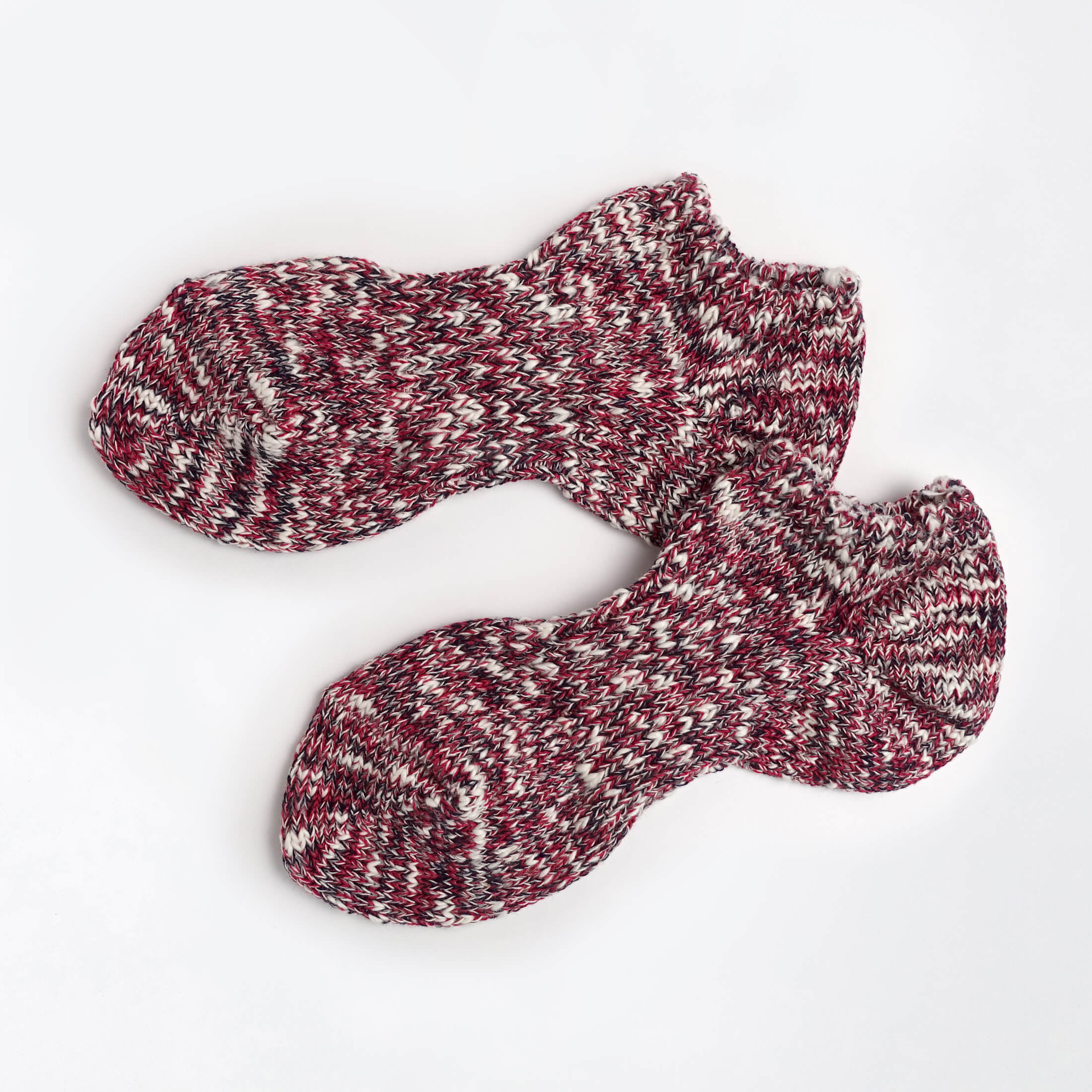 奈良 靴下 日本製 創喜 リサイクルコットン スラブミックス アンクル ミックスカラー メンズ レディース ギフト 綿 コットン アンクレット ローゲージ |  | 03