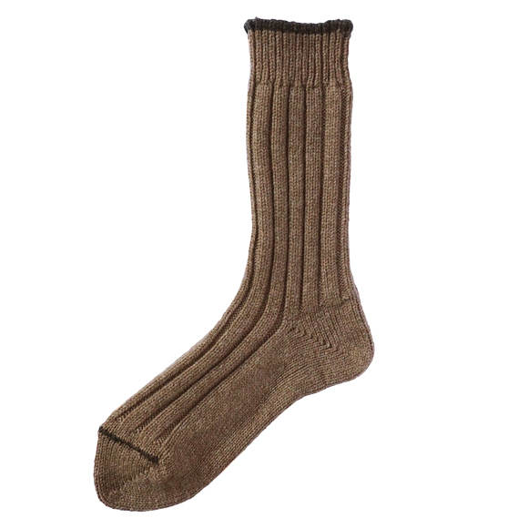 奈良 靴下 Horn ホーン ウールリブクルー 日本製 創喜 メンズ レディース ギフト ウール あったか ローゲージ ふかふか くつした |  | 04