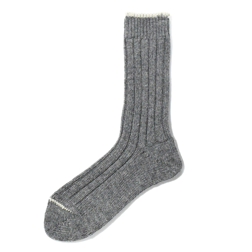 奈良 靴下 Horn ホーン ウールリブクルー 日本製 創喜 メンズ レディース ギフト ウール あったか ローゲージ ふかふか くつした |  | 03