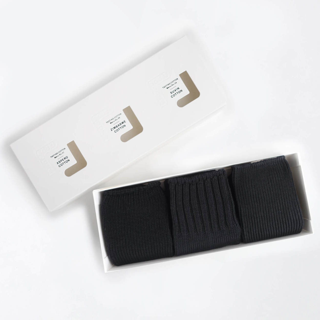 奈良 靴下 日本製 Tasting Cotton BOX 創喜 ギフト フォーマル ビジネス 綿 コットン スビン リブ インド ジンバブエ ペルー アンデス ローゲージ 3足セット |  | 03