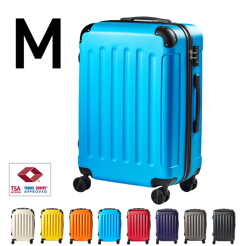 スーツケース Mサイズ 容量56L 送料無料 suitcase エコノミック 軽量 キャリーバッグ ケース TSAロック size : 東京ハンガー  Travel&Life - 通販 - Yahoo!ショッピング