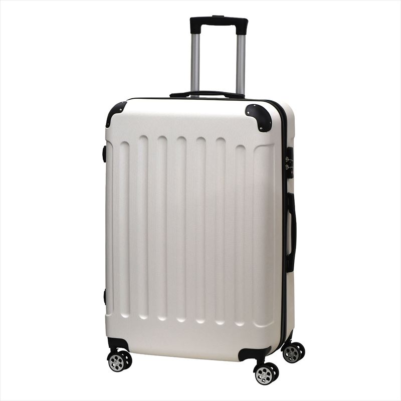 女性が喜ぶ♪ キャリーケース スーツケース 新品 Lサイズ WHITE