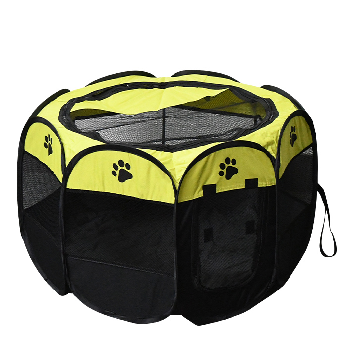 ペットサークル 小 選べる5カラー 約75×44cm 折りたたみ メッシュ