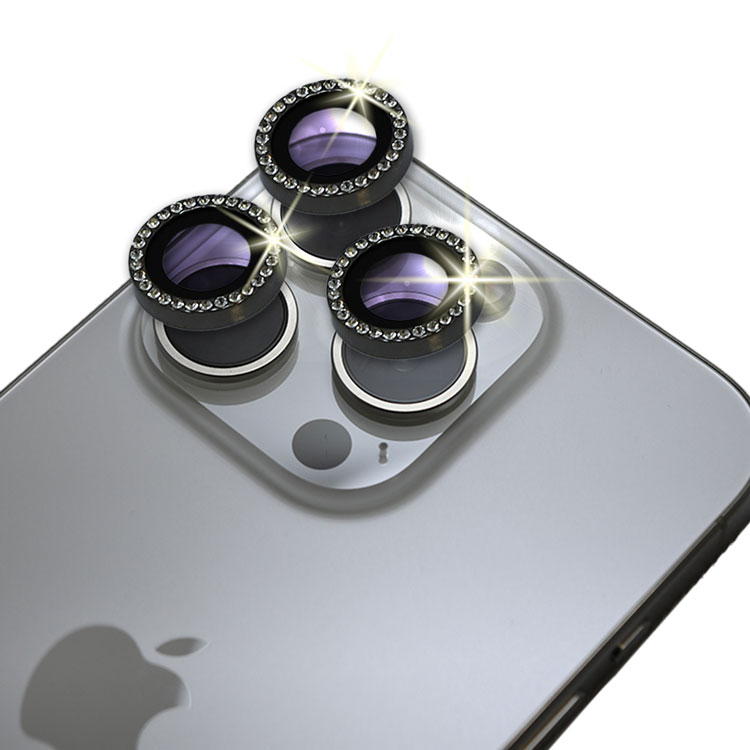 iPhone レンズカバー カメラレンズカバー 2個セット 対応 キラキラ