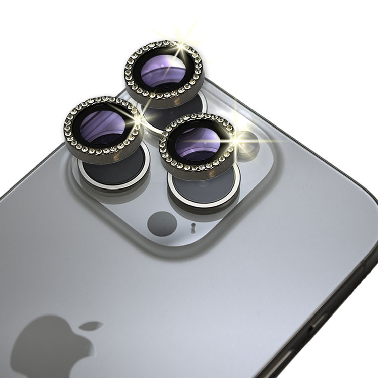 iPhone レンズカバー カメラレンズカバー 2個セット 対応 キラキラ