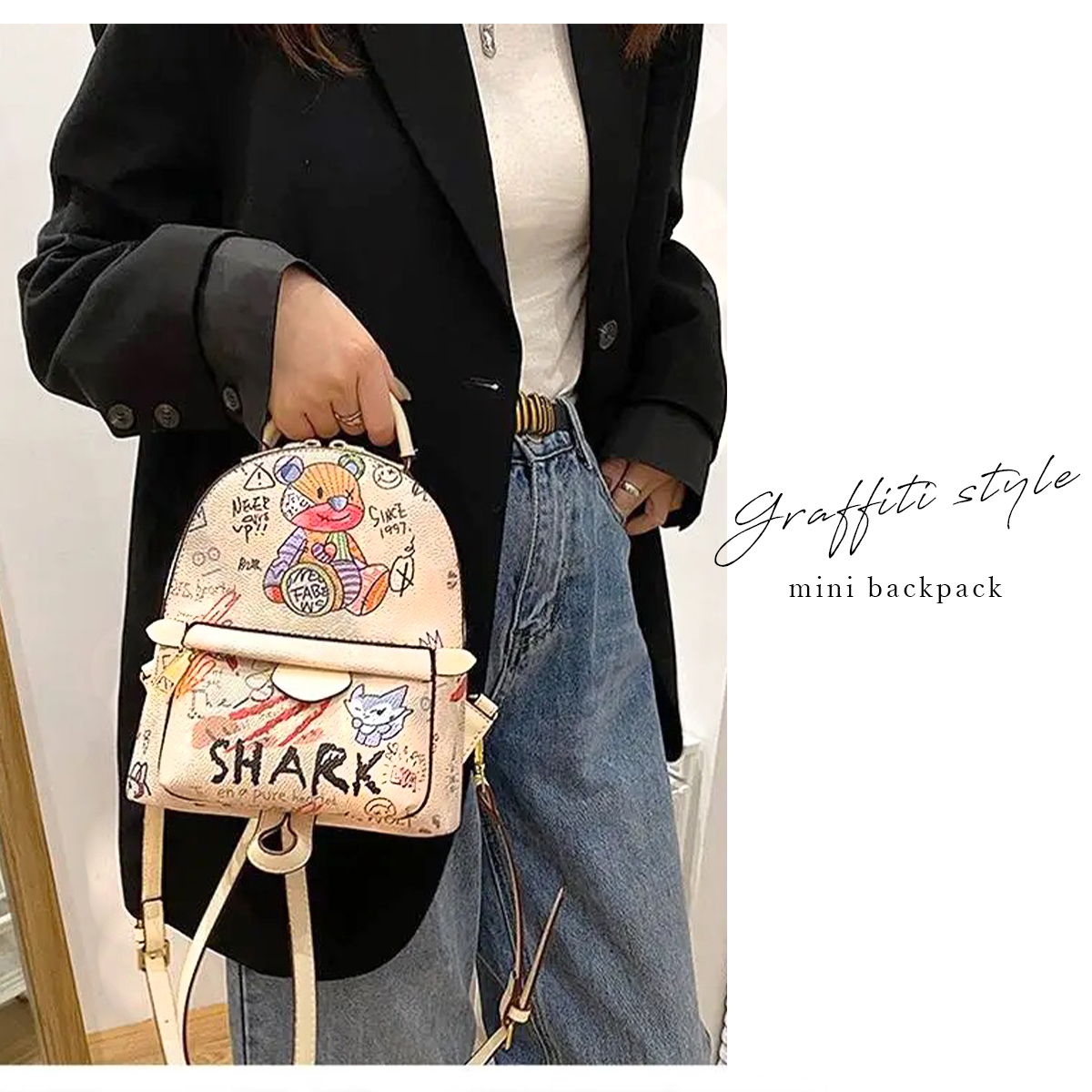 リュック レディース 小さめ かわいい クマ リュックサック バック