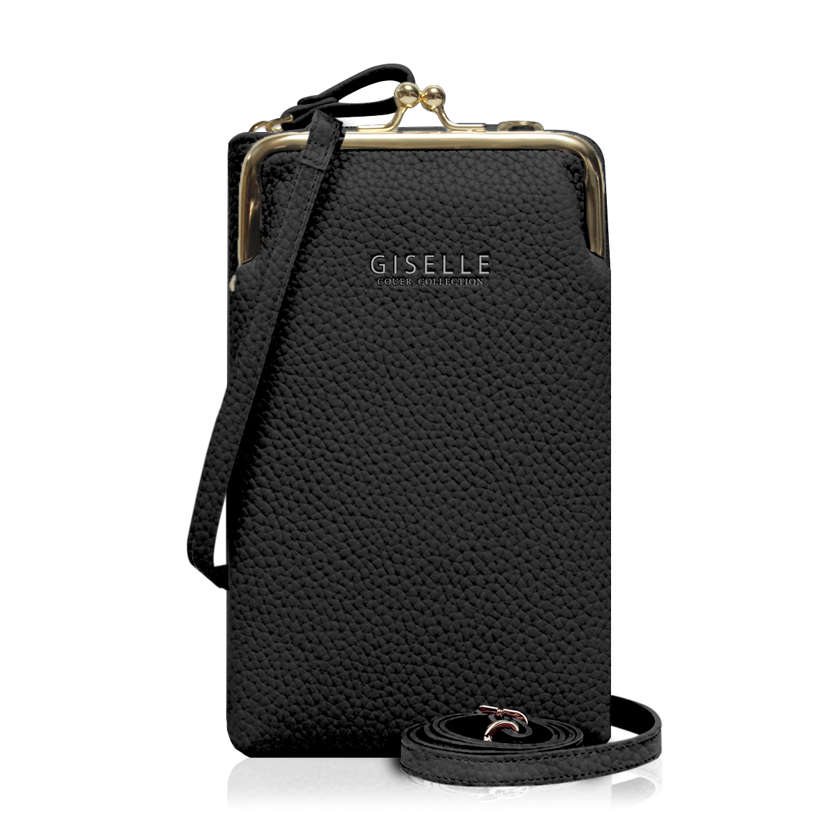 スマホポーチ ショルダーポーチ レディース 財布 お財布ポシェット バッグ ポシェット ポーチ がまぐち がま口 肩掛け 縦型 ネコポス便送料無料 | GISELLE | 06