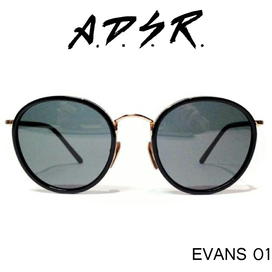 A.D.S.R. adsr サングラス EVANS エバンス 01 ブラック グレーレンズ ADSR エーディーエスアール : evans-blk :  Reminence - 通販 - Yahoo!ショッピング