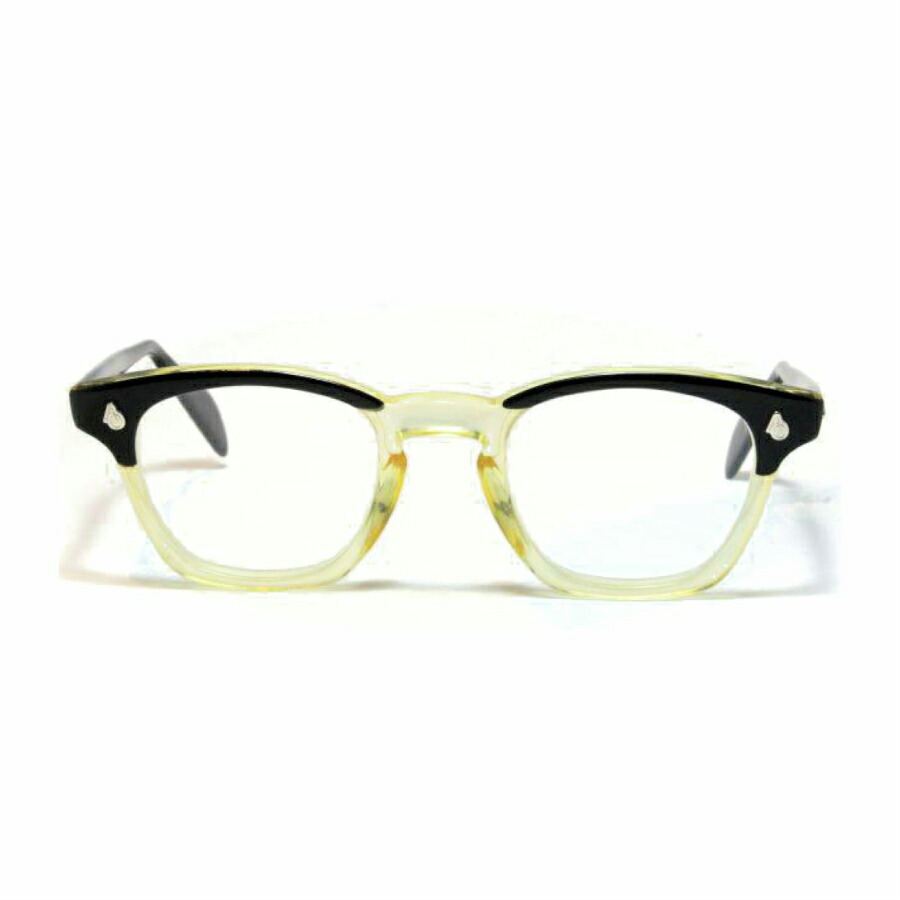 AMERICAN OPTICAL 1950'S BLACK YELLOW アメリカンオプティカル