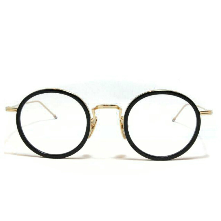 【数量限定アウトレット品】 THOM BROWNE（トム ブラウン）眼鏡　メガネTBX-906-46-01 (BLK-GLD / CLEAR LENS） 【TMF8927563805】(32175円)
