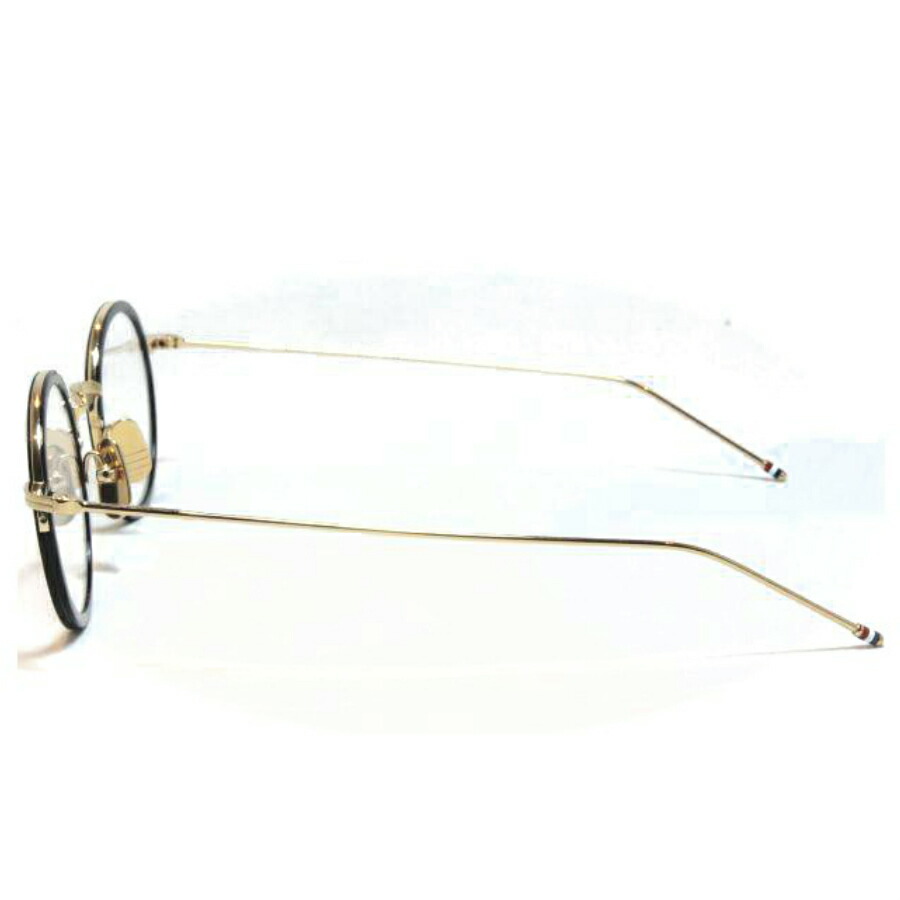 【数量限定アウトレット品】 THOM BROWNE（トム ブラウン）眼鏡　メガネTBX-906-46-01 (BLK-GLD / CLEAR LENS） 【TMF8927563805】(32175円)