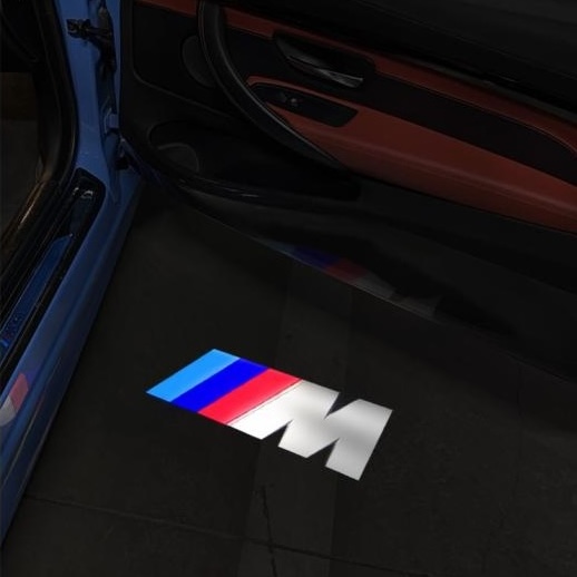 カーテシランプ◆50周年ロゴ  BMW  M◆純正◆LED ドアプロジェクター ◇BMW 50周年サーキッド LEDプロジェクターカーテシランプ