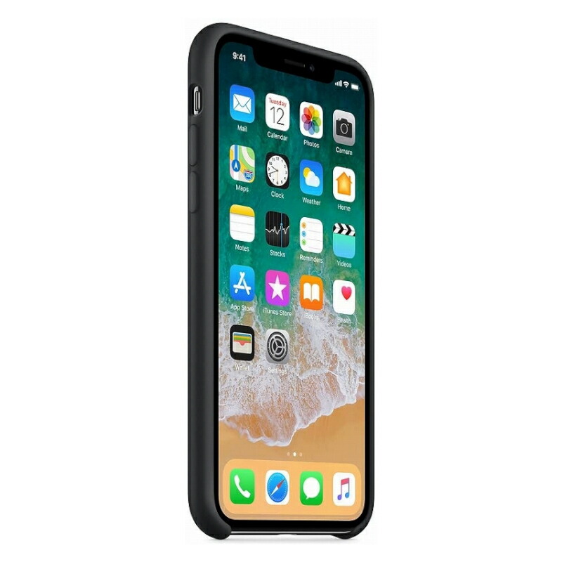 美品Apple iPhone 8ブラック 本体 シリコンケース付き m54138671683-1.jpg