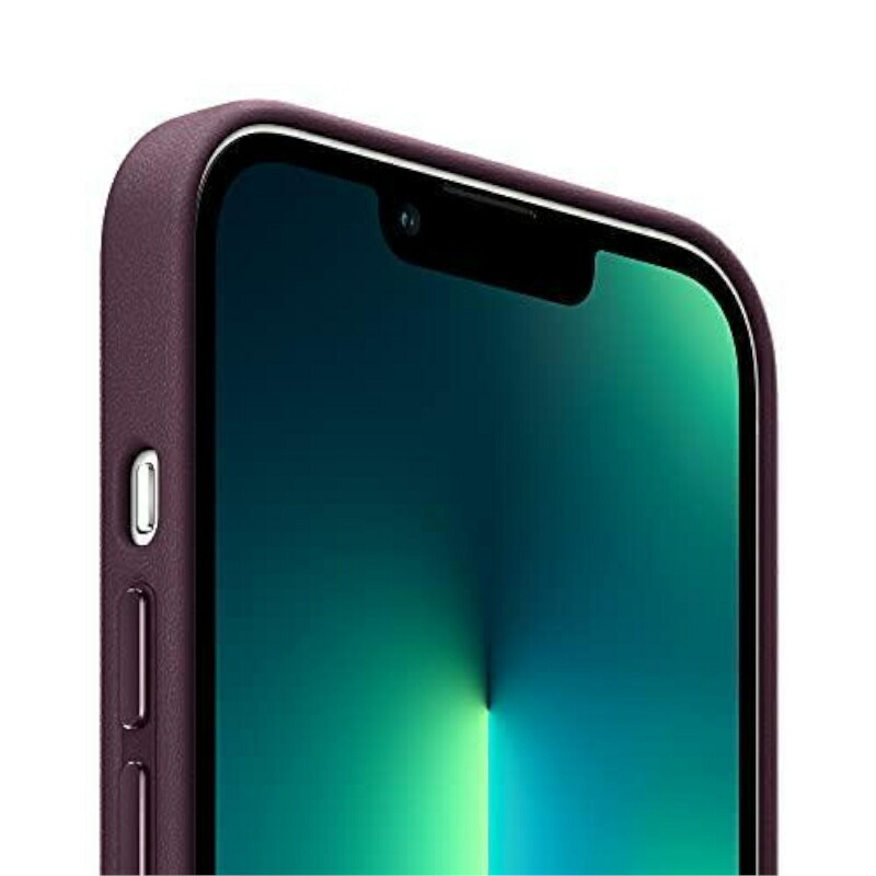 【新品】純正 iPhone 13 レザーケース・ダークチェリー① 新品純正互換品 - iPhone 13レザーケース-ダークチェリー-ワイン