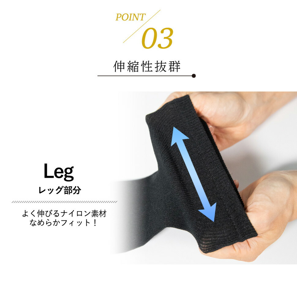 Dr.Scholl 5本指 ロング丈 引き締め ハイソックス 3足組 32cm丈 靴下