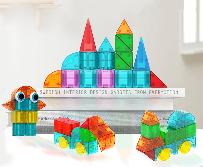 マグネットブロック　おもちゃ138ピース　磁気おもちゃ 知育玩具 3D立体パズル 76ピース]マグネットブロック 知育玩具 磁気おもちゃ 磁石ブロック