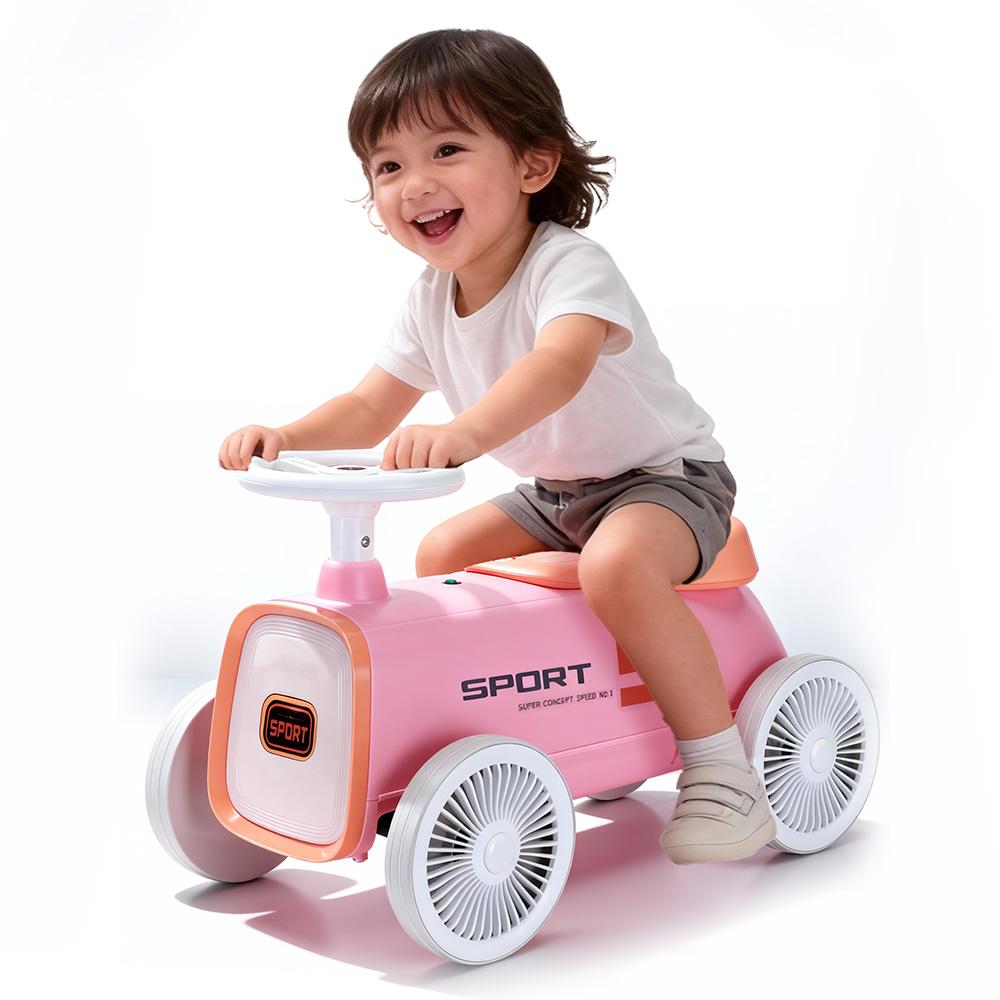 乗り物おもちゃ 子供 用 車 ピンク トコトコトライク 三輪車 レッド