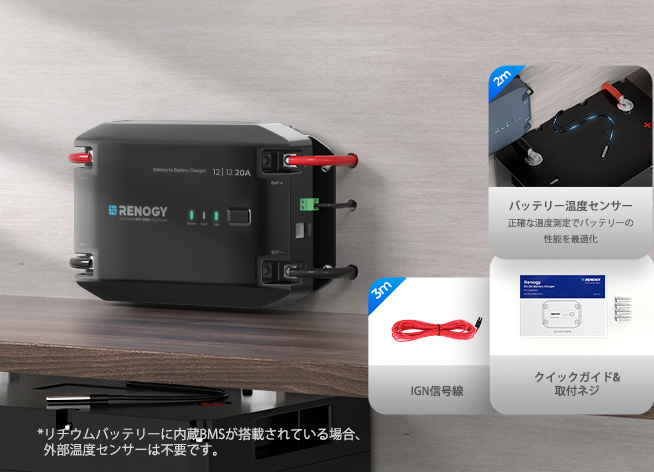 RENOGY（レノジー） RENOGY 12V 20A DC-DC 走行充電器 Bluetooth対応