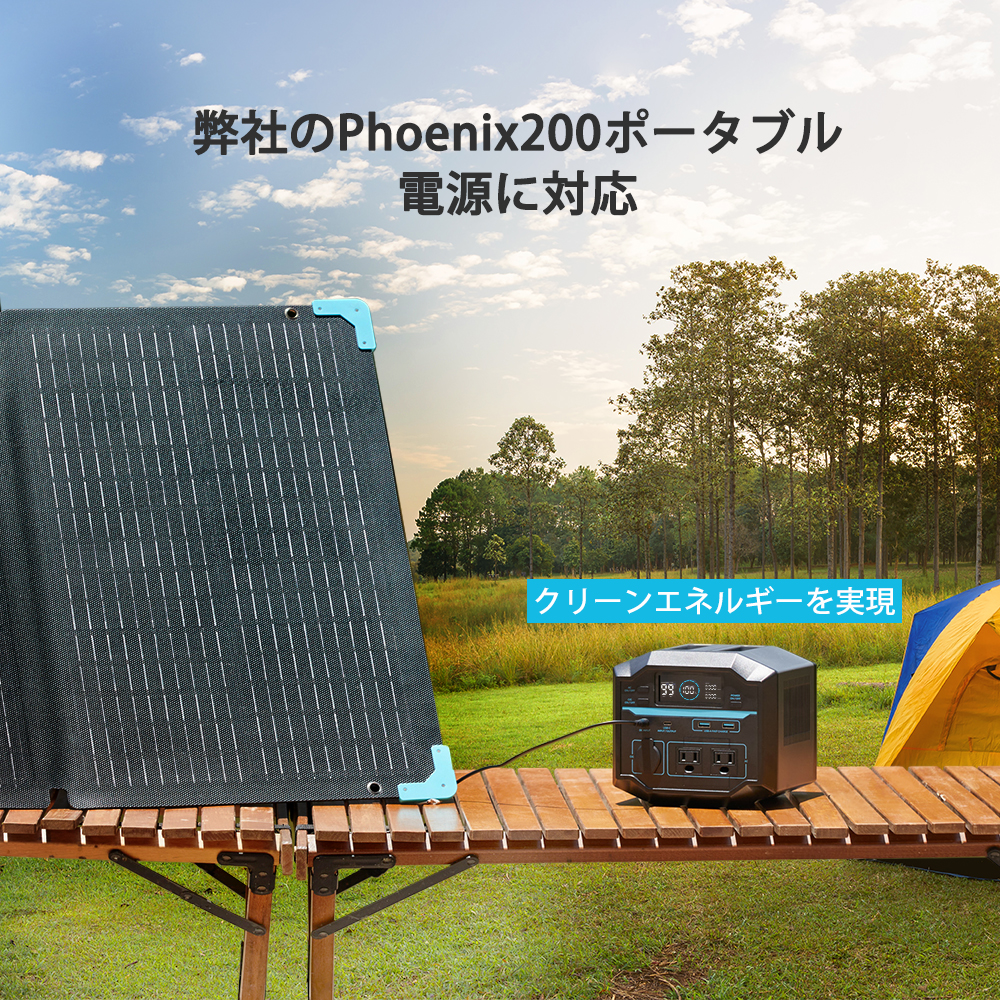 ポータブル電源 ソーラーパネル セット 小型 222Wh 80W 太陽光発電 車