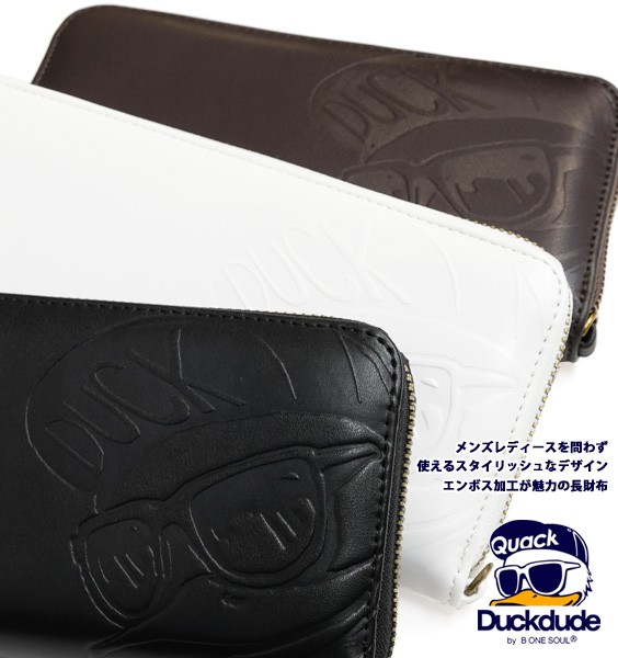 Duck Dude DUCK DUDE 財布 ダックデュード 長財布 エンボス加工 Duck Dude DUCK DUDE 財布 ダックデュード 長財布 エンボス加工